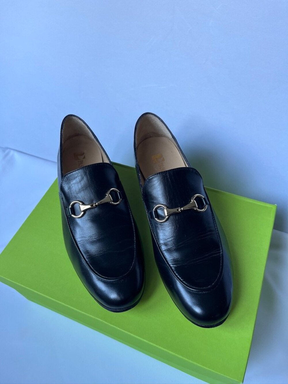Pascucci black loafers size 38.5 Italian - Picture 2 of 8